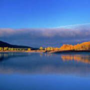 Fall Clouds Oxbow Bend Grand Tetons National Park Poster