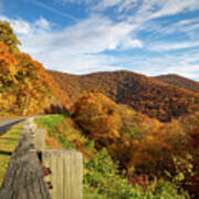 Fall Foliage Along The Blue Ridge Parkway Poster