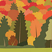 Fall Forest Poster