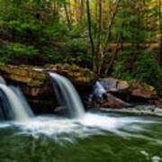 Falls Scenes Deckers Creek At Waterfall Poster