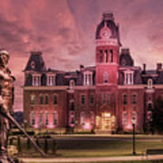 Famous Mountaineer Statue In Front Of Woodburn Hall At West Virg Poster