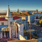 Faro Portugal Rooftops In The Morning Light Poster