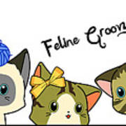 Feline Groovy Poster