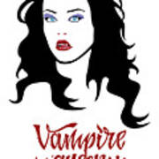 Female Vampire, Vampire Girl, Vampire Lady, Vampire Bite, Vampire Queen, Vampire Princess Poster