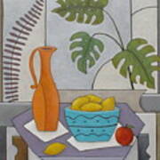 Ferns And Fruit Poster
