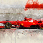 Ferrari F1 2011 Poster