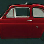 Fiat Abarth 595 From 1968 The Racing Version Of The Fiat 500 Poster