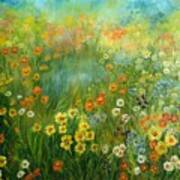 Field Of Wildflowers Poster