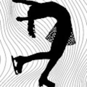 Figure Skater In Joy Poster