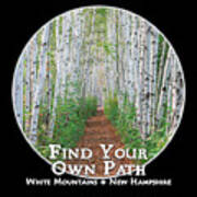 Find Your Own Path - Cutout Circle Poster