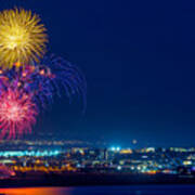 Fireworks Over San Diego Poster