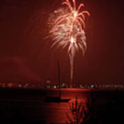 Fireworks Over The Bay Poster