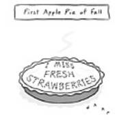 First Apple Pie Of Fall Poster