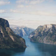 Fjord Landscape Poster