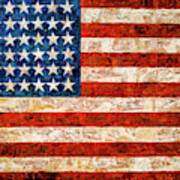 American Flag By Jasper Johns Poster