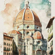 Florence Watercolor Ii Poster