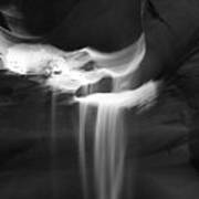 Flowing Sand In Antelope Canyon Poster