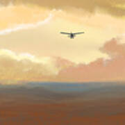 Fly Into The Sunset Poster
