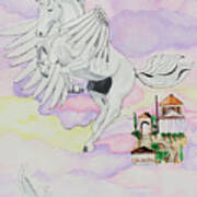 Flying Pegasus Poster