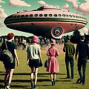 Flying Saucer Frenzy Vi Poster