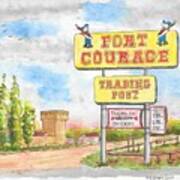 Fort Courage Trading Post In Houck, Arizona Poster