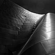 Frank Gehry Architect Los Angeles Bw Poster
