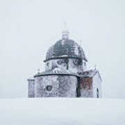 Frozen Historical Chapel - White Colour Poster