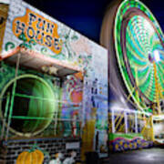 Funhouse Ferris Wheel Poster