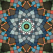 Geometric Kaleidoscope Poster