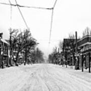 Germantown Avenue At Chestnut Hill In Winter Poster