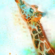 Giraffe Watercolor - 05 Poster