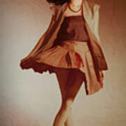 Girl In Flared Skirt 1978 Poster