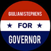 Giuliani Stephens For Governor Poster
