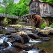 Glade Creek Grist Mill Poster