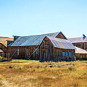 Gold Rush Bodie Ca Architecture Poster