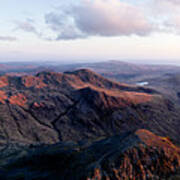 Great Gable And Scafell Pike Aerial Lake District Poster