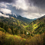 Great Smoky Mountains National Park Gatlinburg Tennessee Spring Landscape Poster