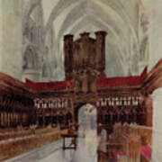 Greater Abbeys Of England 1908 - Gloucester Cathedral, The Choir Poster