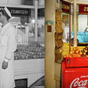 Grocery - Provincetown, Ma - Anybody's Fruit 1942 - Side By Side Poster