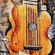 Guitar I Love Eva By Pablo Picasso 1912 Poster
