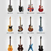 Guitar Icons No3 Poster