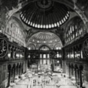 Hagia Sophia Interior In Istanbul Poster