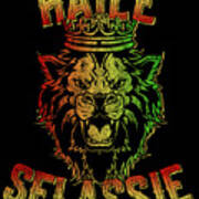 Haile Selassie Rastafari Reggae Poster