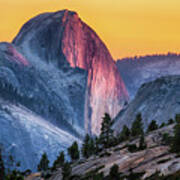 Half Dome Sunset Poster