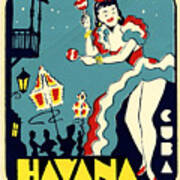Havana Cuba Decal Poster