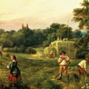 Haymaking In Matthew's Field, Handsworth, 1859 Poster