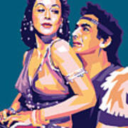 Hedy Lamarr And Victor Mature Poster