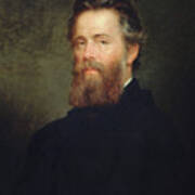 Herman Melville Portrait - Joseph Oriel Eaton 1870 Poster