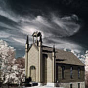 Historic Cooksville Church In Cooksville Wisconsin Poster