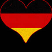 I Love Germany Flag Poster